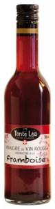 vinaigre de vin rouge aromatisé framboise Tante Léa