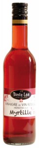 vinaigre de vin rouge aromatisé myrtille Tante Léa