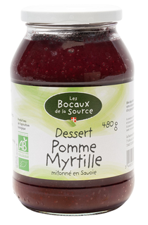 Compote bio Tante Léa Pomme Myrtille